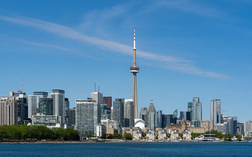 Toronto skyline viewed from Trillium Park