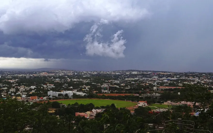 Panoramic View of Hubli City from Nrupatunga Hill